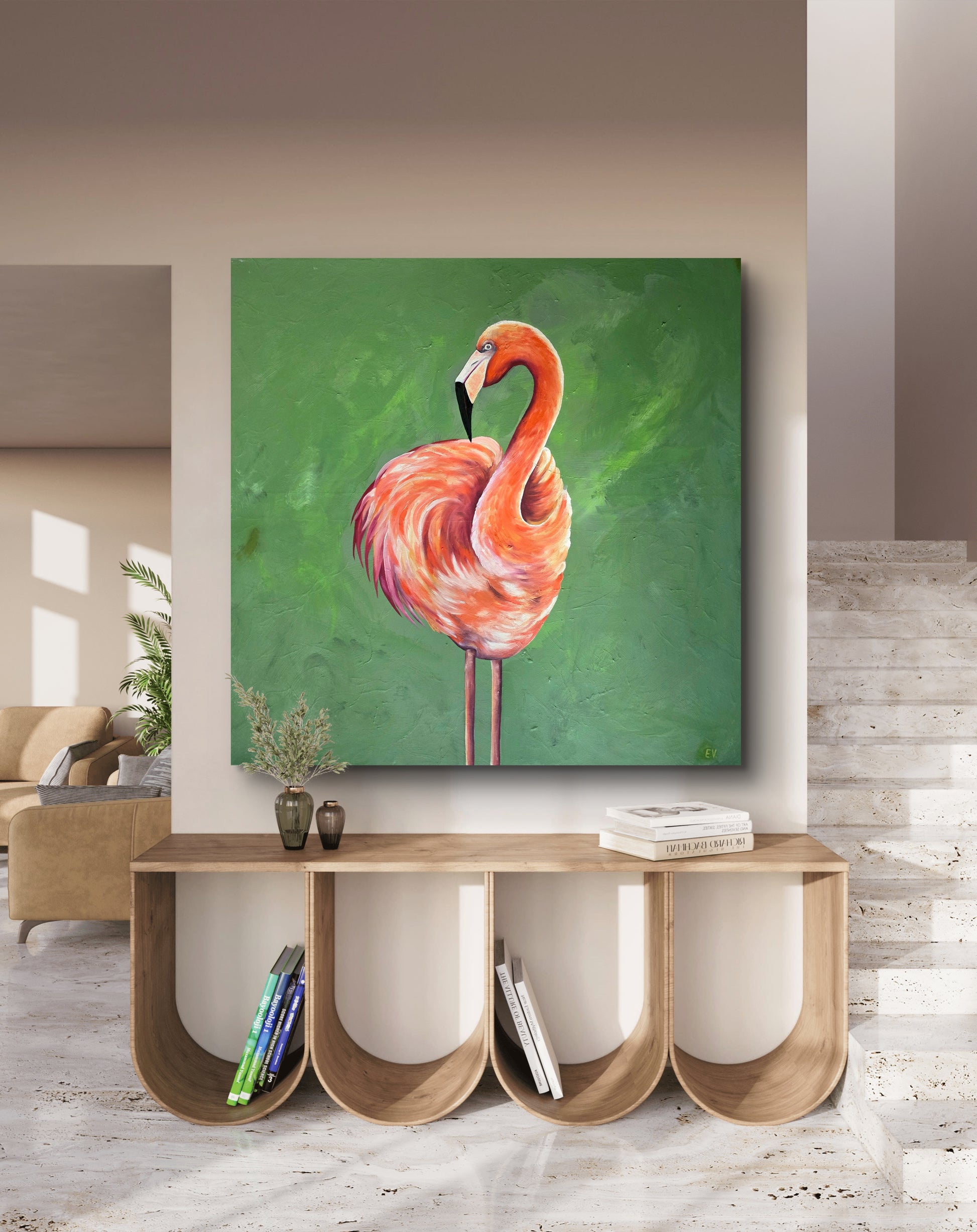 "Orange flamingo"