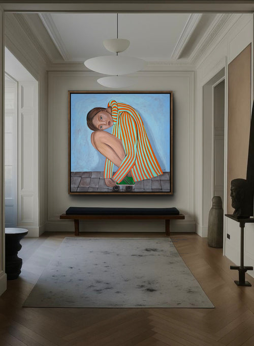 "Girl with roller blades"