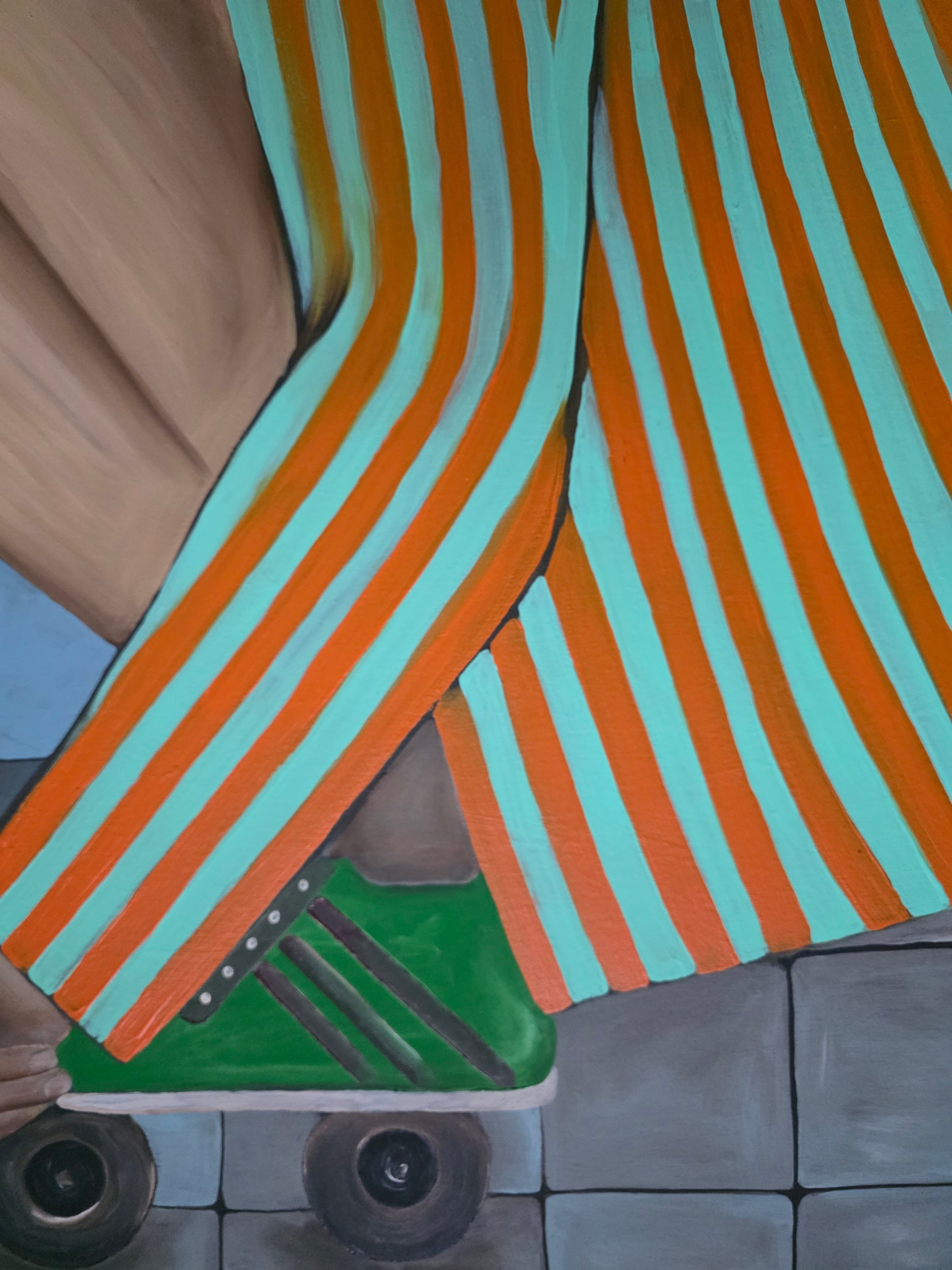 "Girl with roller blades"