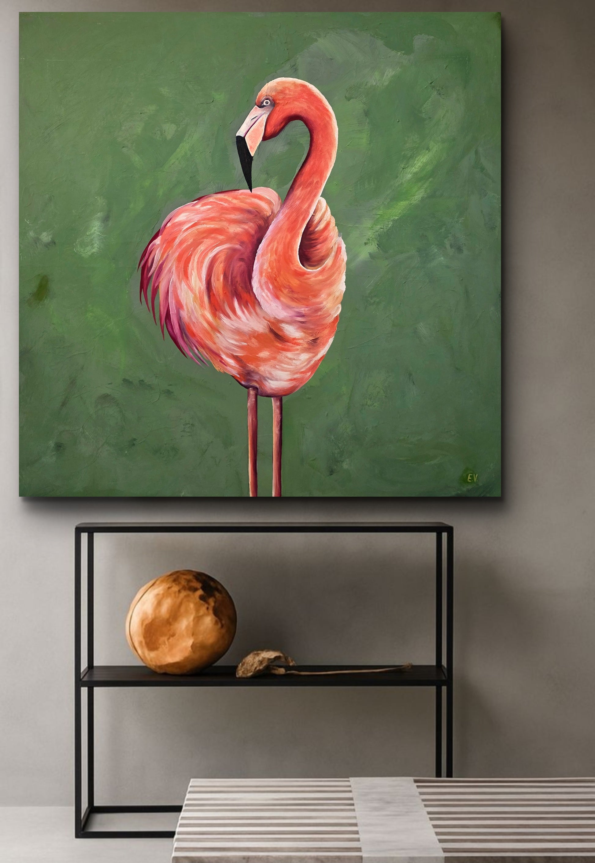 "Orange flamingo"