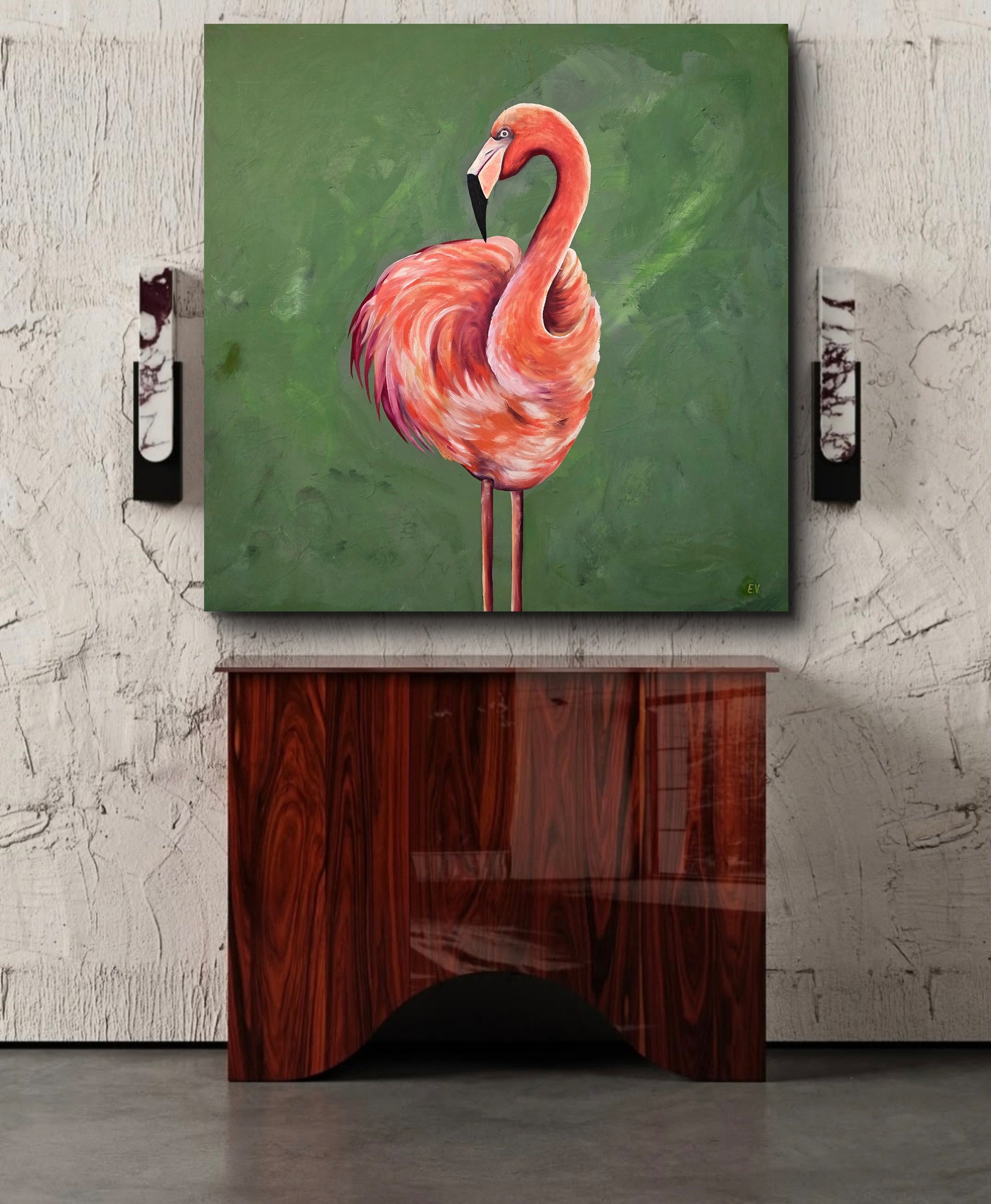 "Orange flamingo"